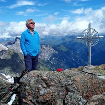Alfred on the summit of Schneespitze